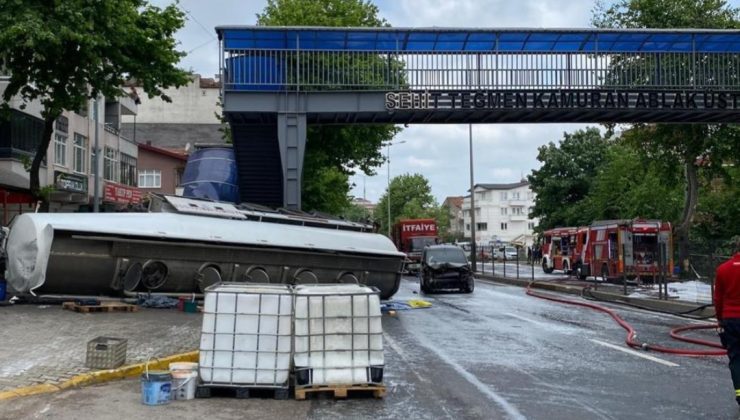 Gölcük D-100 de Tanker Kazası