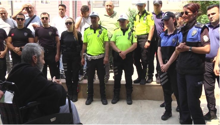 Kanser Tedavisi Gören Polise Hastanede Anlamlı Ziyaret