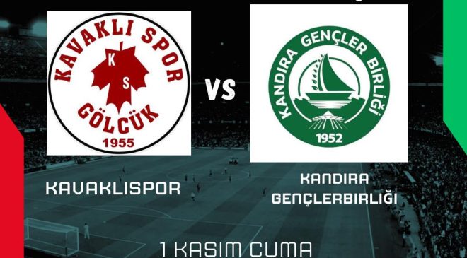 Türkiye Süper Amatör Lig Kocaeli B Grubu’nda Kavaklıspor ile Kandıra Gençlerbirliği Karşı karşıya geliyor