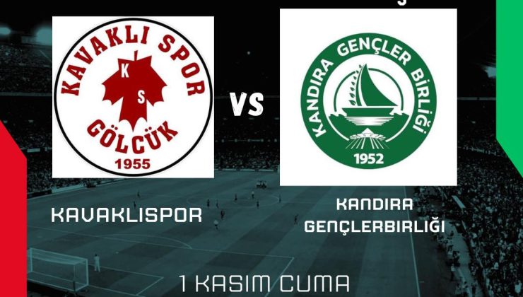 Türkiye Süper Amatör Lig Kocaeli B Grubu’nda Kavaklıspor ile Kandıra Gençlerbirliği Karşı karşıya geliyor