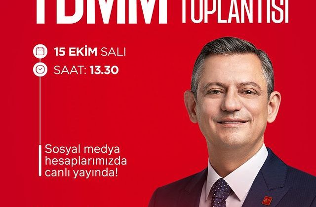 CHP Genel Başkanı Özgür Özel, TBMM Grup Toplantısında Konuşma Gerçekleştirecek